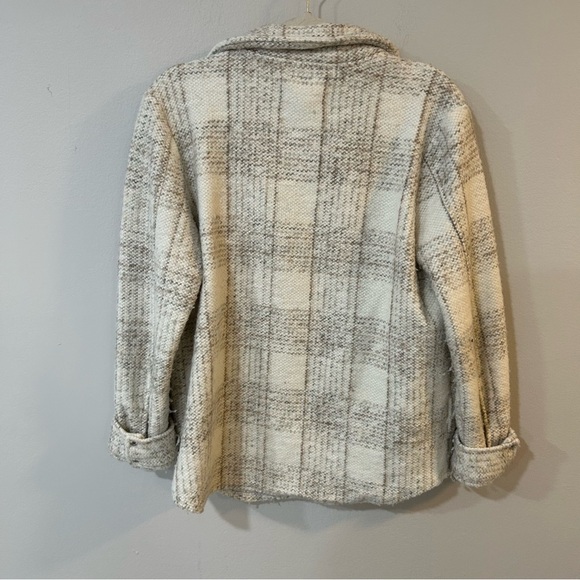 BB Dakota Cream Plaid Jacket - Picture 8 of 9